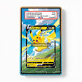 Pikachu V 020-028 25th Anniversary Collection Pokemon Cards Custom Art Display Cases - PSA Slab Case - Front View