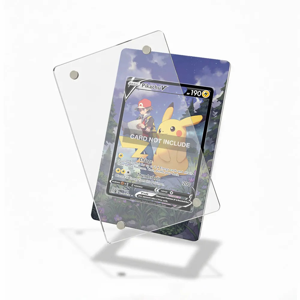 Pikachu V TG16 Trainer Gallery Lost Origin Extended Art Display Cases - Magnetic Case - Detail View