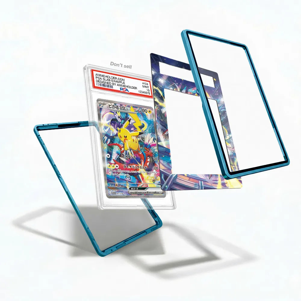 Pikachu ex 001-030 World Championships 2023 Extended Art Display Cases - PSA Slab Case - Detail View