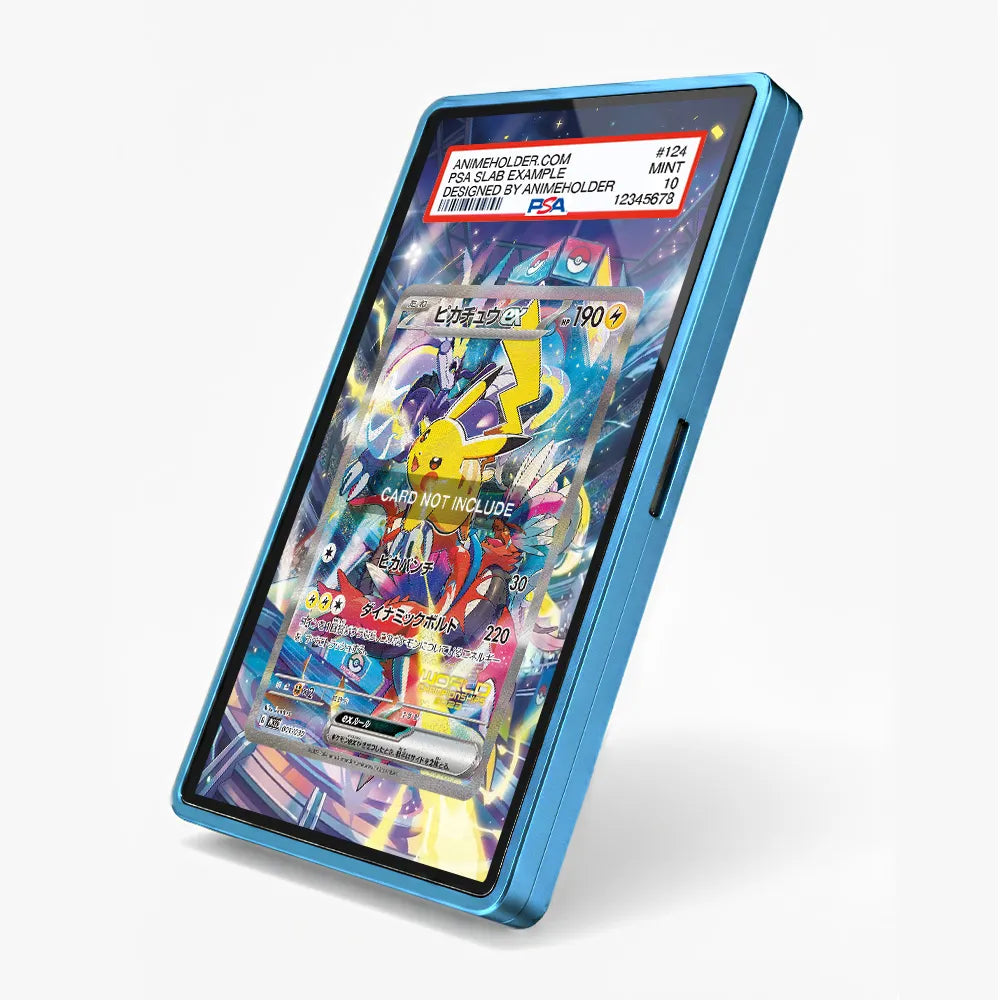 Pikachu ex 001-030 World Championships 2023 Extended Art Display Cases - PSA Slab Case - Side View
