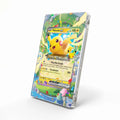 Pikachu ex 053-128 Double Rare 30th Anniversary Pokemon Cards Custom Art Display Cases - Magnetic Case - Side View