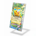 Pikachu ex 053-128 Double Rare 30th Anniversary Pokemon Cards Custom Art Display Cases - Screws Case - Side View
