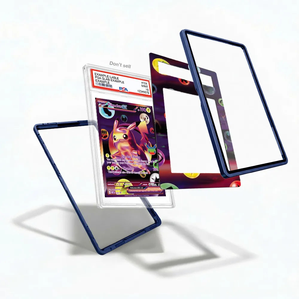 Pikachu ex 109 Promo MEP 30th Anniversary Extended Art Display Cases - PSA Slab Case - Detail View