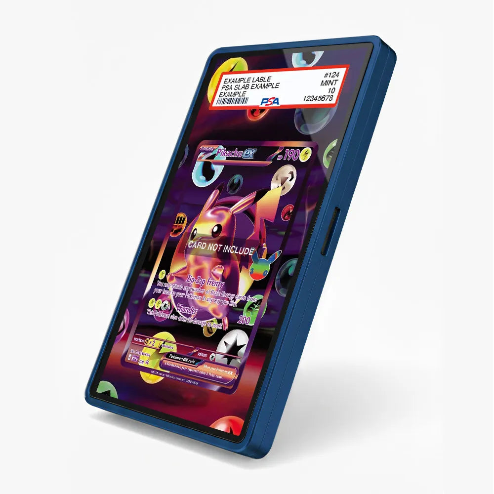 Pikachu ex 109 Promo MEP 30th Anniversary Extended Art Display Cases - PSA Slab Case - Side View