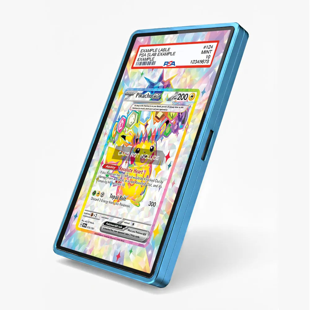 Pikachu ex 219-191 Scarlet & Violet Extended Art Display Cases - PSA Slab Case - Side View