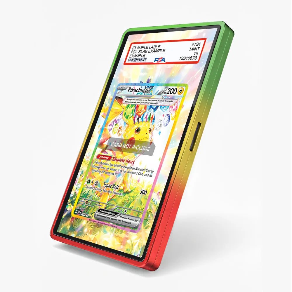 Pikachu ex 238-191 SIR SAR Surging Sparks Extended Art Display Cases - PSA Slab Case - Side View