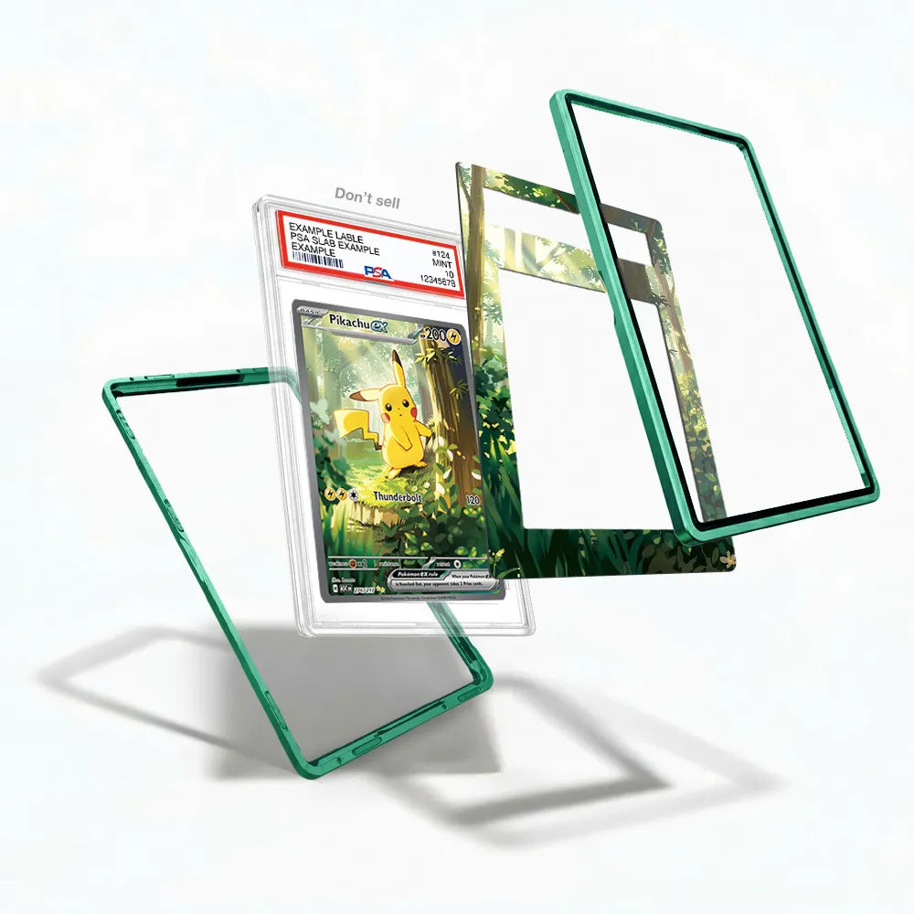 Pikachu ex SAR SIR Ascended Heroes1 Extended Art Display Cases - PSA Slab Case - Detail View