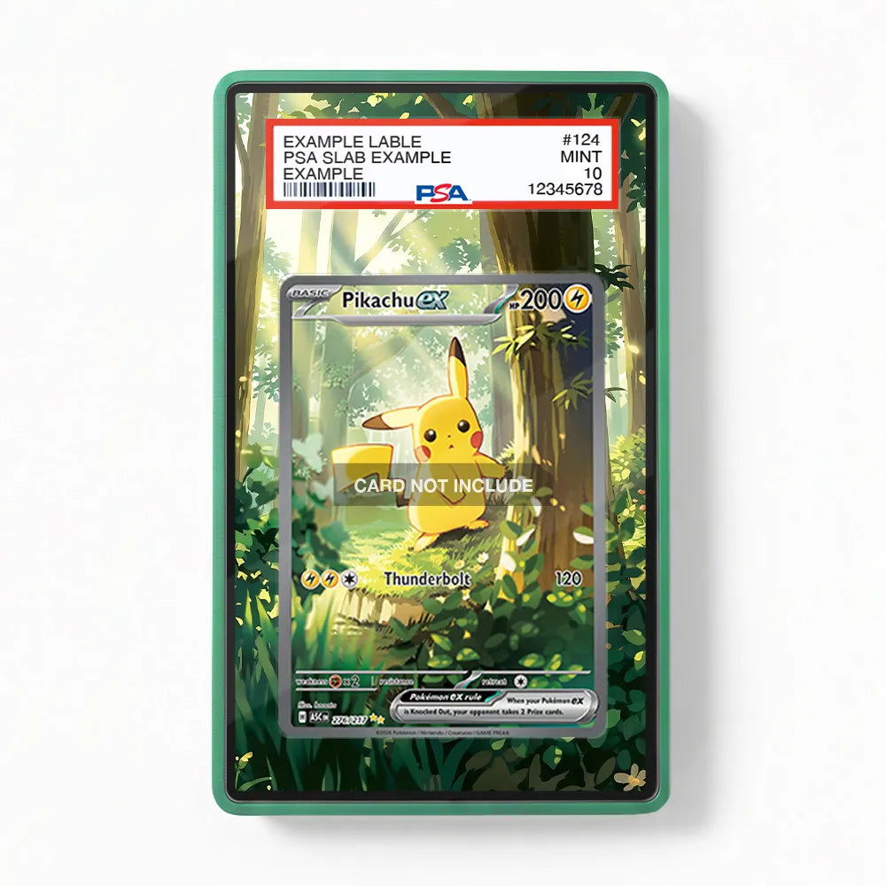 Pikachu ex SAR SIR Ascended Heroes1 Extended Art Display Cases - PSA Graded Guard Case - Front View