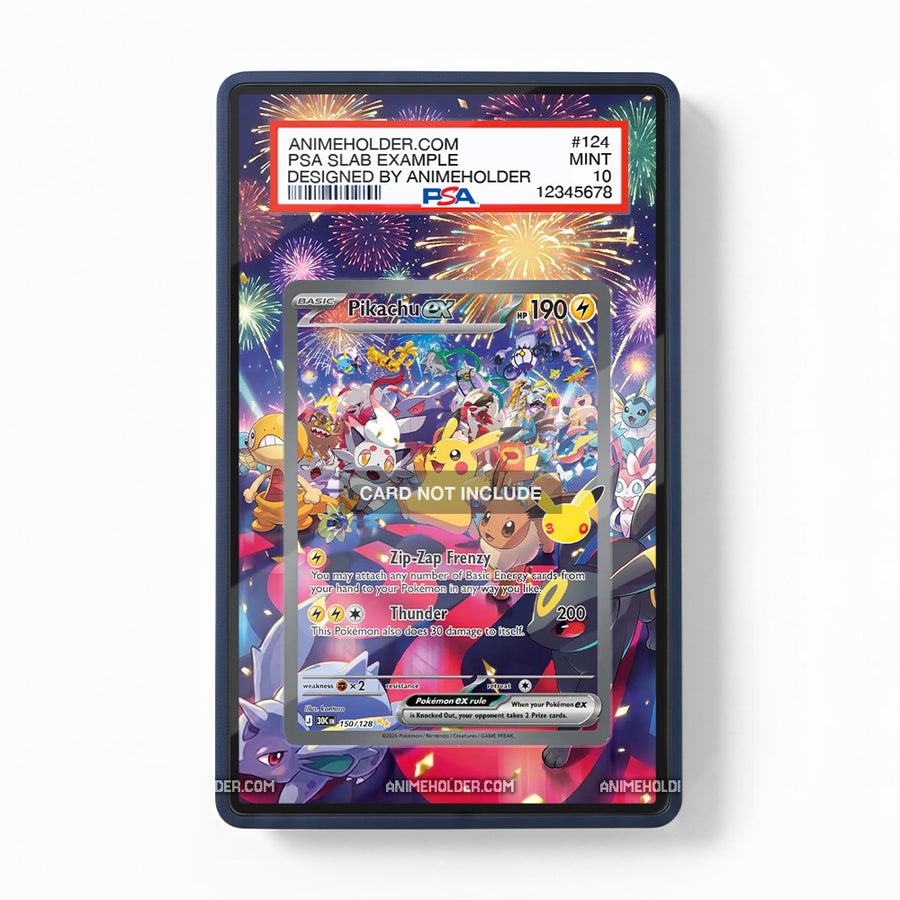 Pikachu ex 150-128 Special Illustration Rare 30th Anniversary Pokemon Cards Custom Art Display Cases