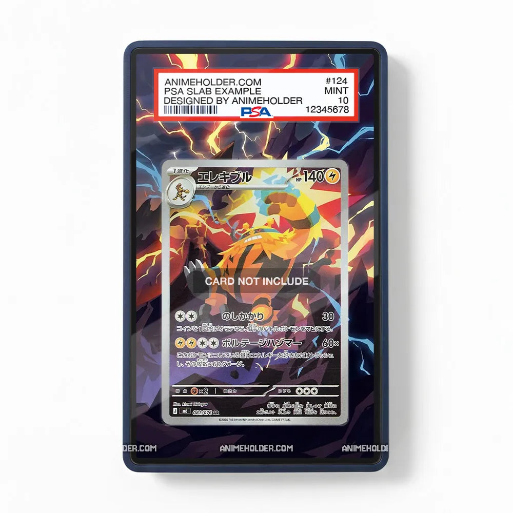 Pincurchin 082-076 AR Storm Emeralda Delta Reign Extended Art Display Cases - PSA Slab Case - Front View