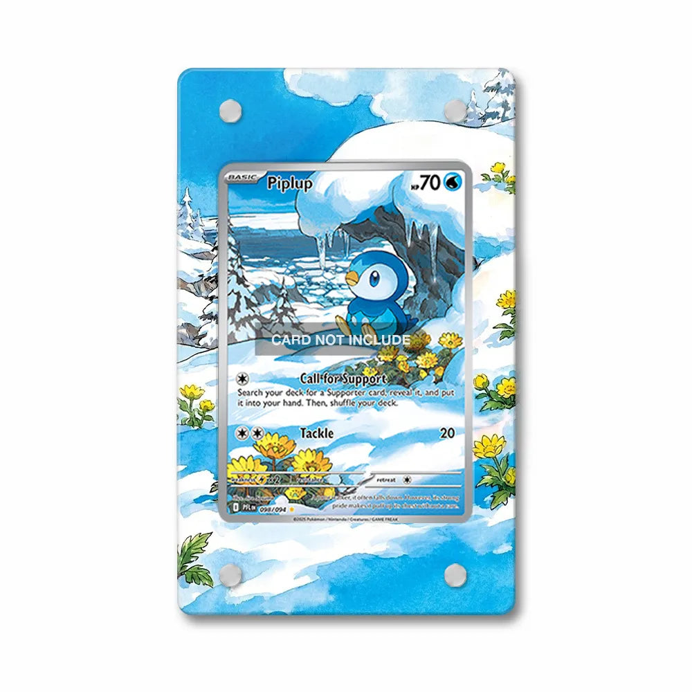 Piplup 098-094 IR AR Phantasma Flames Extended Art Display Cases - Magnetic Case - Front View