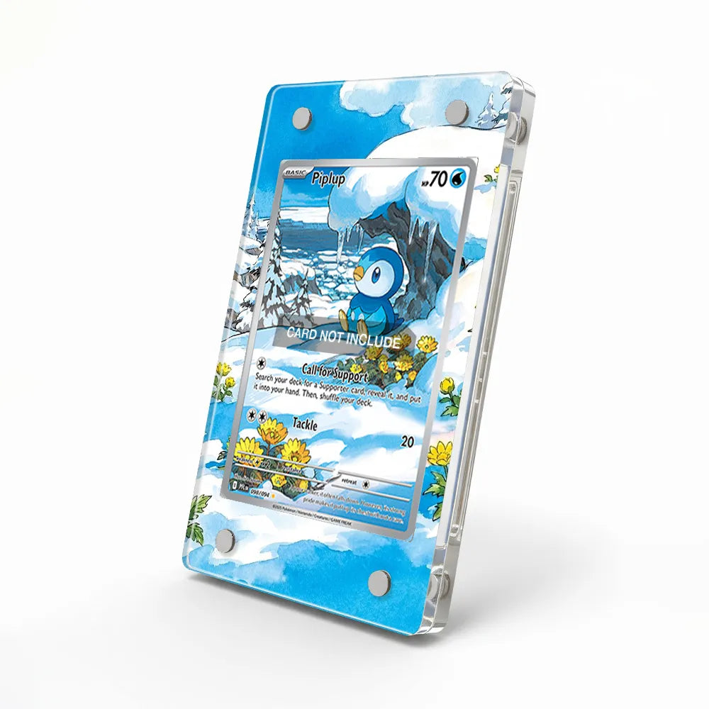 Piplup 098-094 IR AR Phantasma Flames Extended Art Display Cases - Magnetic Case - Side View