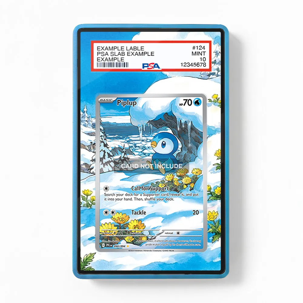 Piplup 098-094 IR AR Phantasma Flames Extended Art Display Cases - PSA Slab Case - Front View