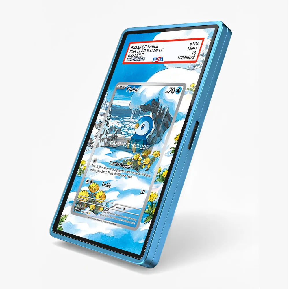 Piplup 098-094 IR AR Phantasma Flames Extended Art Display Cases - PSA Slab Case - Side View