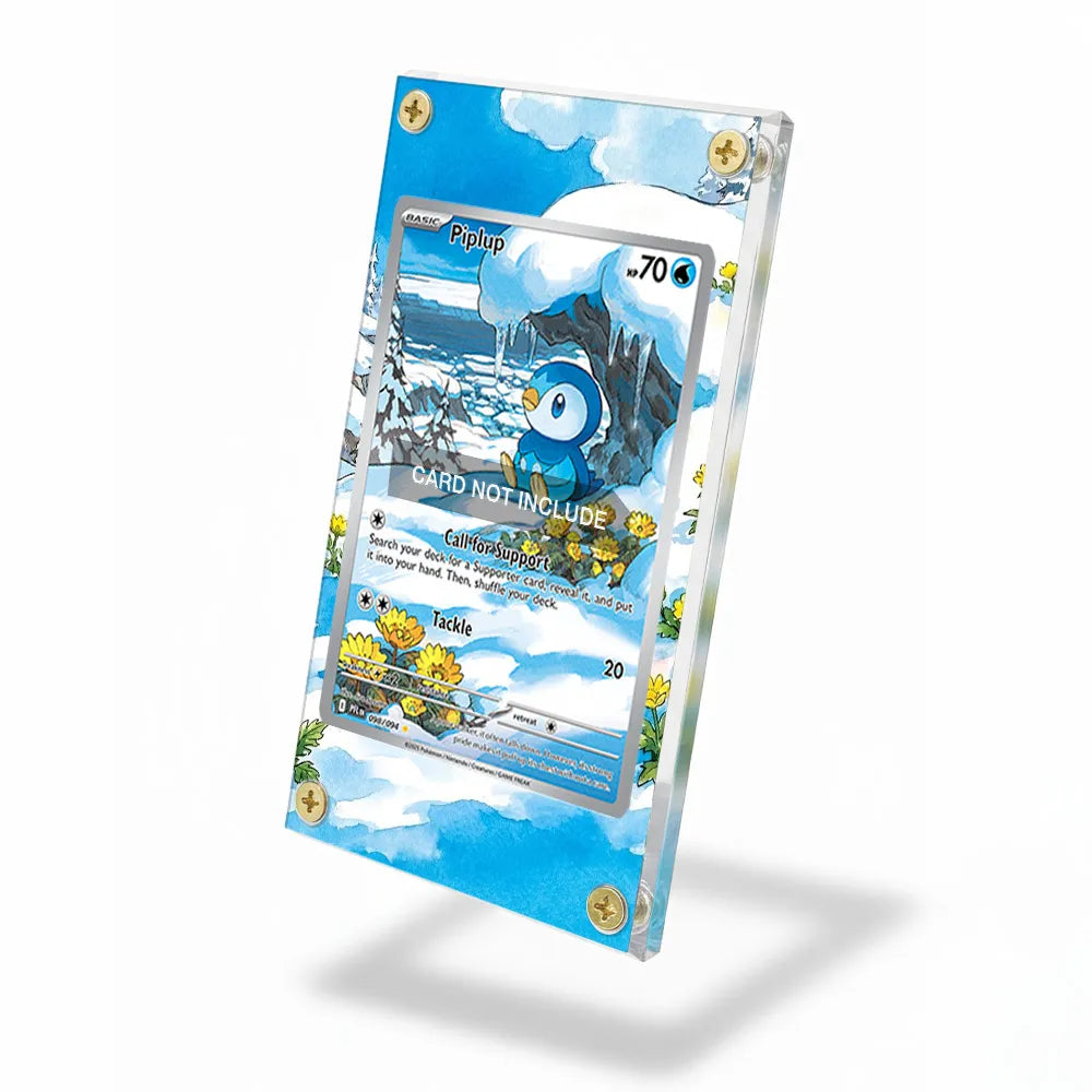 Piplup 098-094 IR AR Phantasma Flames Extended Art Display Cases - Screws Case - Side View
