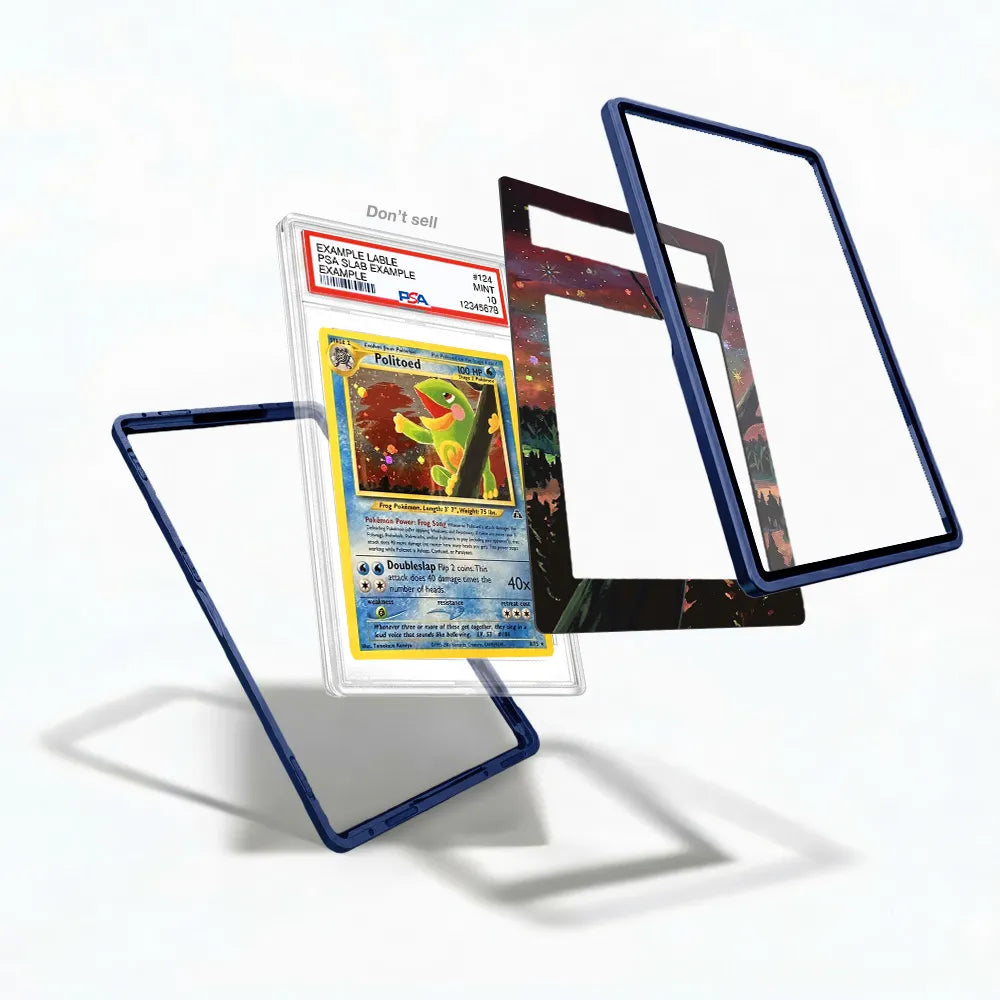 Politoed 8-75 Holo Neo Discovery Extended Art Display Cases - PSA Slab Case - Detail View