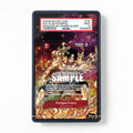 Portgas.D.Ace OP02-013 Whitebeard Pirates One Piece Cards Custom Art Display Cases - PSA Slab Case - Front View