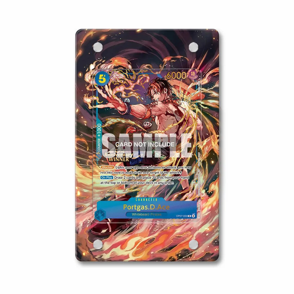 Portgas.D.Ace OP07-053 Special Extended Art Display Cases - PSA Slab Case - Front View