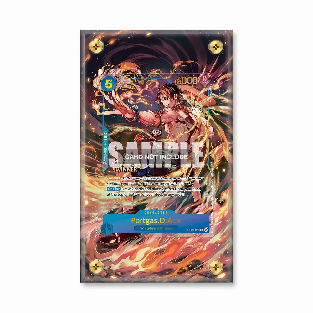 Portgas.D.Ace OP07-053 Special Extended Art Display Cases - Screws Case - Front View