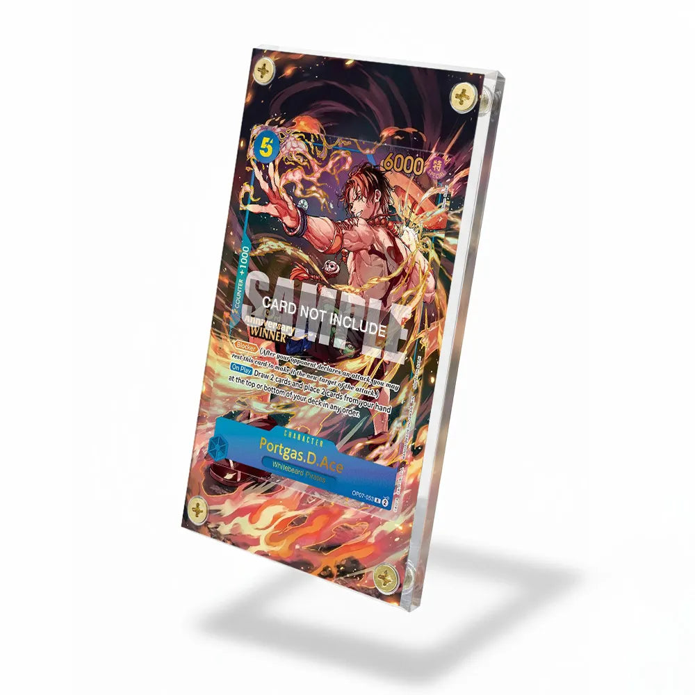 Portgas.D.Ace OP07-053 Special Extended Art Display Cases - Screws Case - Side View