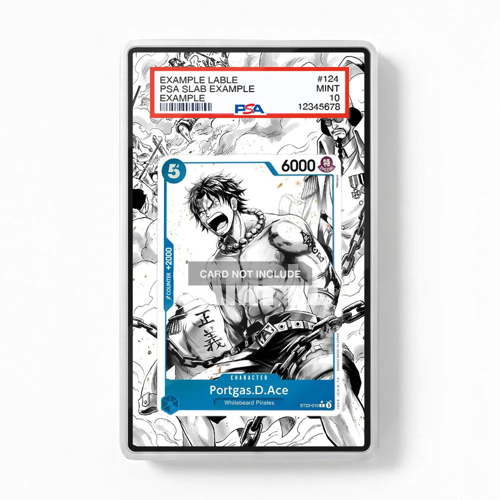 Portgas.D.Ace ST22-010 Starter Deck 22 Extended Art Display Cases - PSA Slab Case - Front View