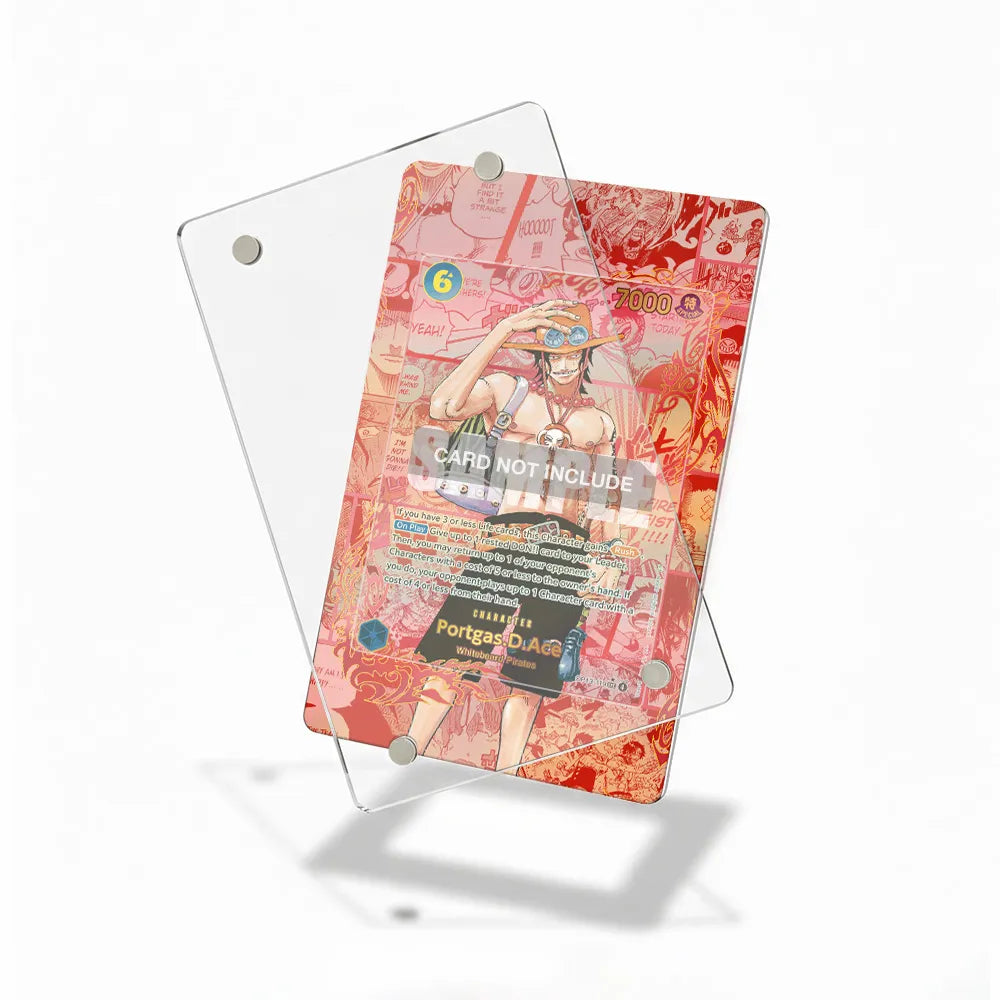 Portgas D. Ace OP13-119 Red Manga OP13-Carrying On His Will Extended Art Display Cases - Magnetic Case - Detail View