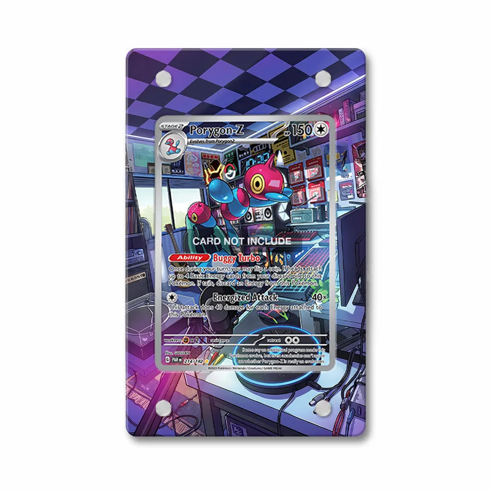 Porygon-Z 214-182 IR AR Paradox Rift Extended Art Display Cases - PSA Slab Case - Front View