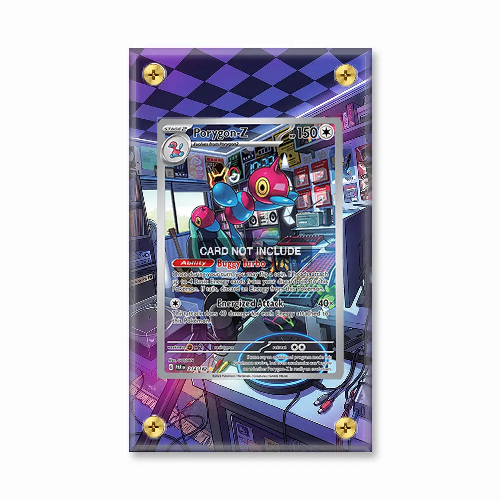 Porygon-Z 214-182 IR AR Paradox Rift Extended Art Display Cases - Screws Case - Front View