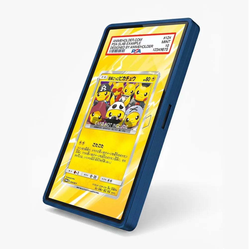 Pretend Grunt Pikachu 014-SM-P Special Box Extended Art Display Cases - PSA Slab Case - Side View