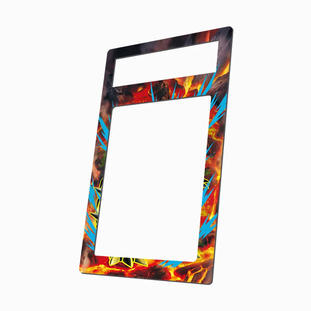 Primal Groudon EX 097-098 Roaring Skies Extended Art Display Cases - PSA Metal Art Only - Side View