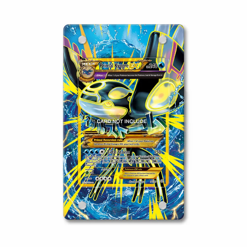 Primal Kyogre EX 096-098 Ancient Origins Extended Art Display Cases - PSA Slab Case - Front View