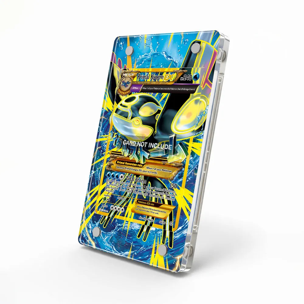 Primal Kyogre EX 096-098 Ancient Origins Extended Art Display Cases - Magnetic Case - Side View