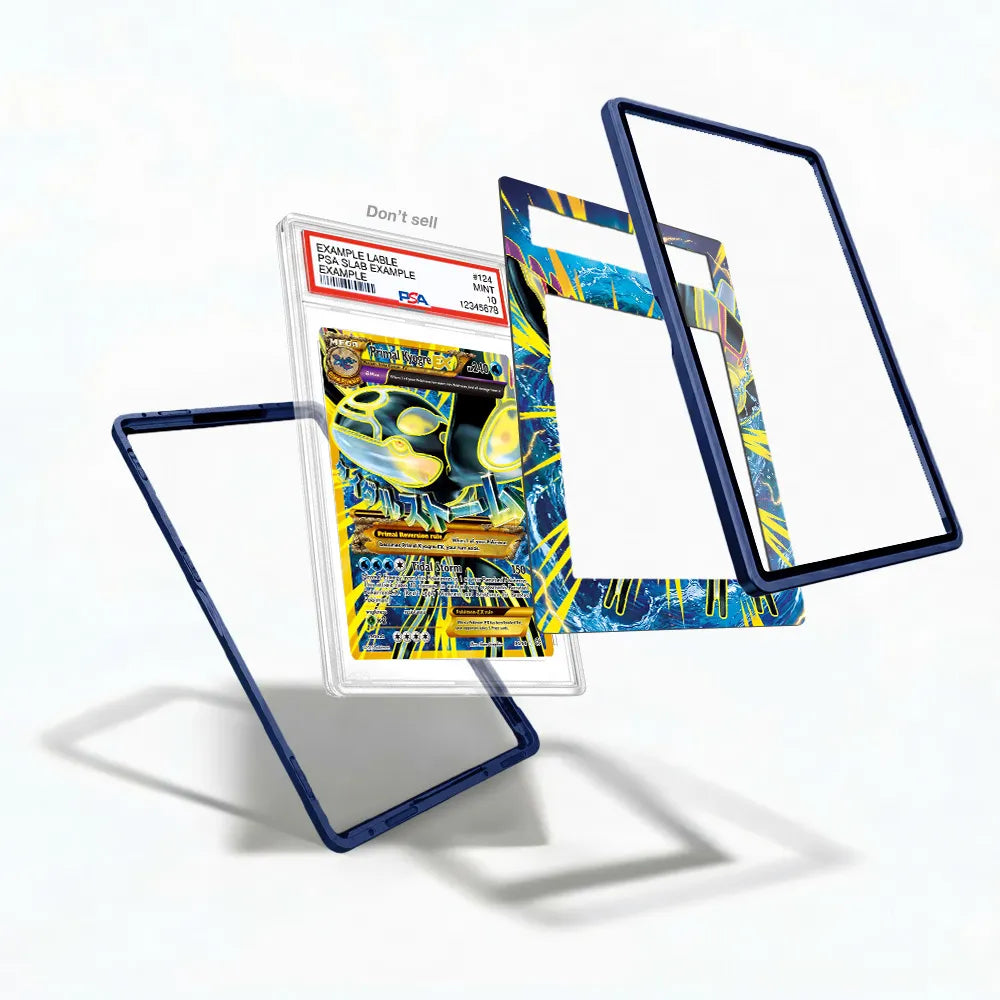 Primal Kyogre EX 096-098 Ancient Origins Extended Art Display Cases - PSA Slab Case - Detail View