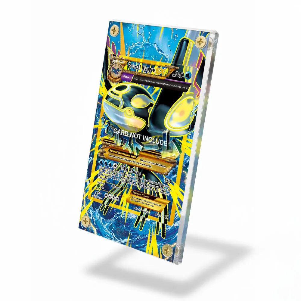 Primal Kyogre EX 096-098 Ancient Origins Extended Art Display Cases - Screws Case - Side View