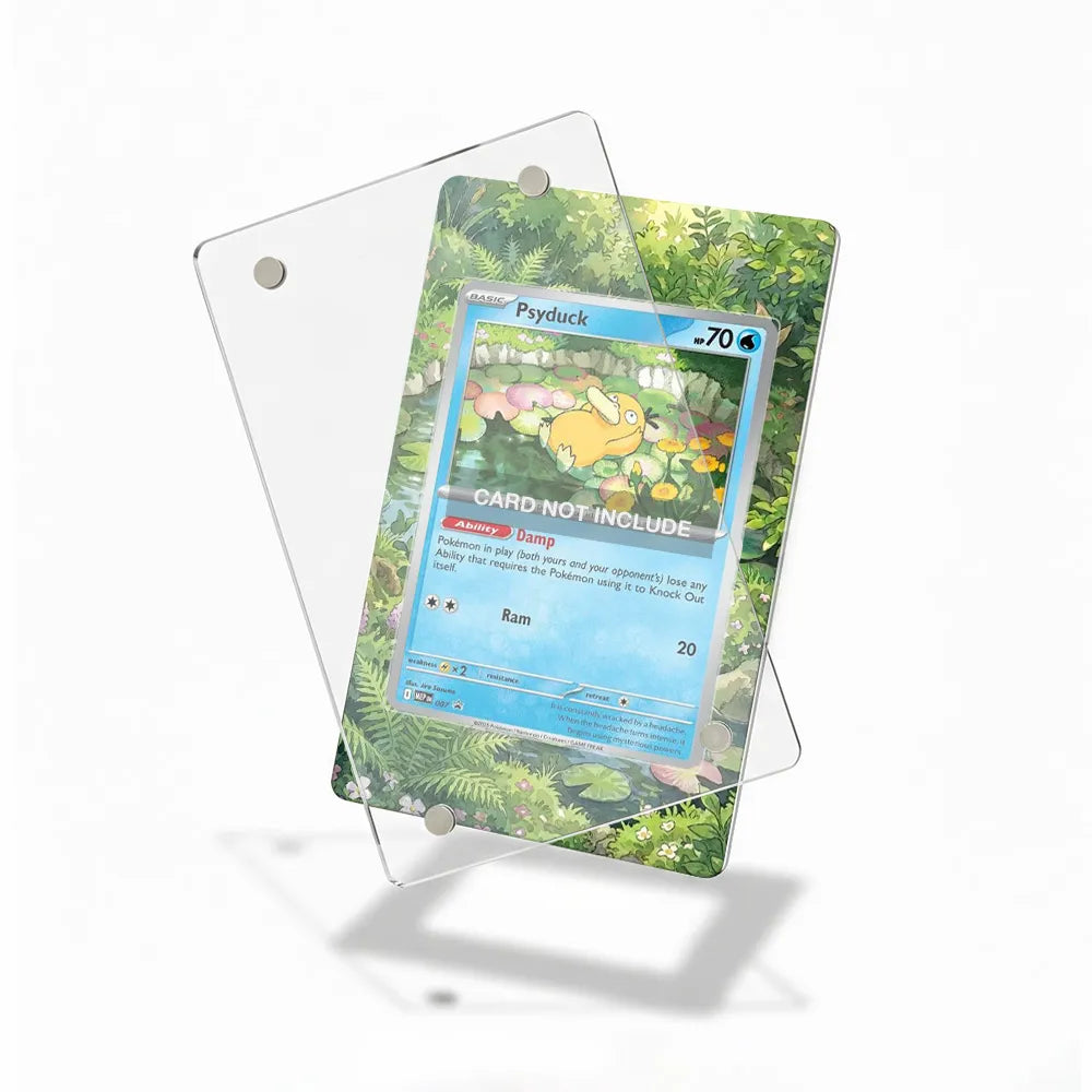 Psyduck 007-025 Sword & Shield Extended Art Display Cases - Magnetic Case - Detail View