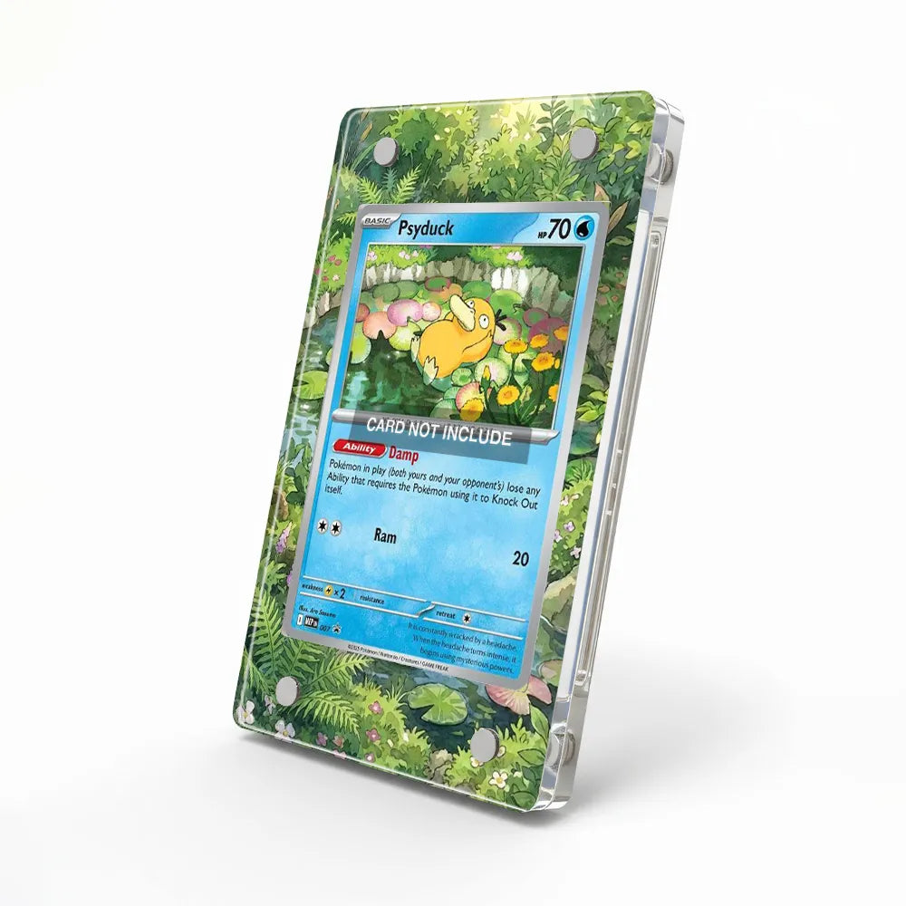 Psyduck 007-025 Sword & Shield Extended Art Display Cases - Magnetic Case - Side View