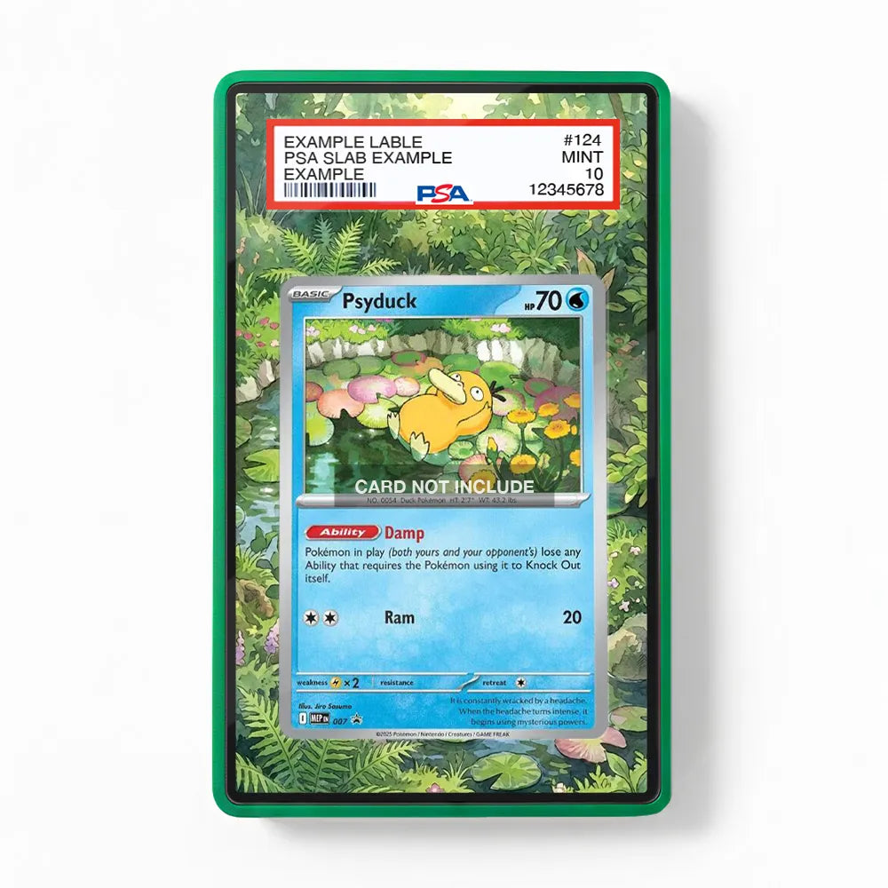 Psyduck 007-025 Sword & Shield Extended Art Display Cases - PSA Slab Case - Front View
