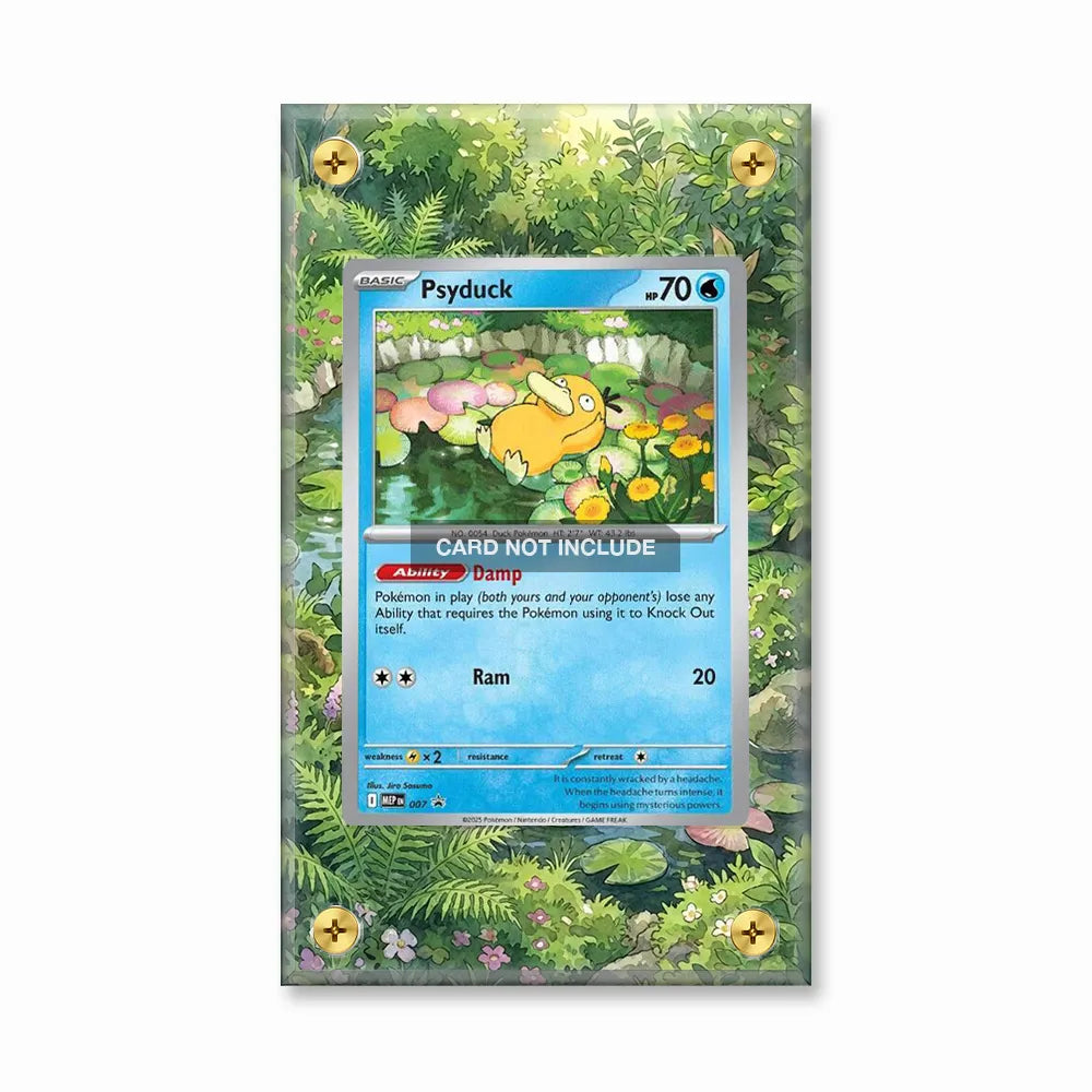 Psyduck 007-025 Sword & Shield Extended Art Display Cases - Screws Case - Front View
