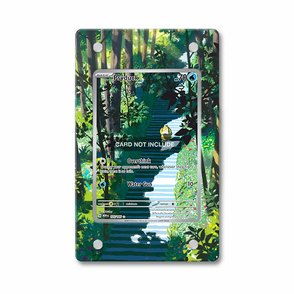 Psyduck 175-165 IR AR Pokemon 151 Extended Art Display Cases - PSA Slab Case - Front View