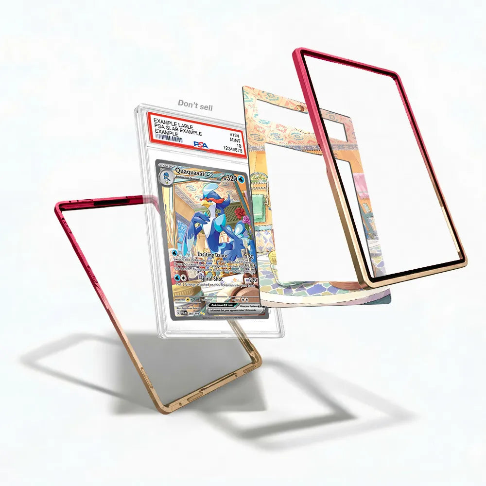 Quaquaval ex 260-193 SIR SAR Paldea Evolved Extended Art Display Cases - PSA Slab Case - Detail View