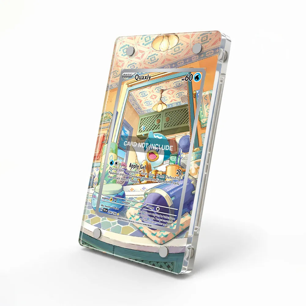 Quaxly 206-193 IR AR Paldea Evolved Extended Art Display Cases - Magnetic Case - Side View