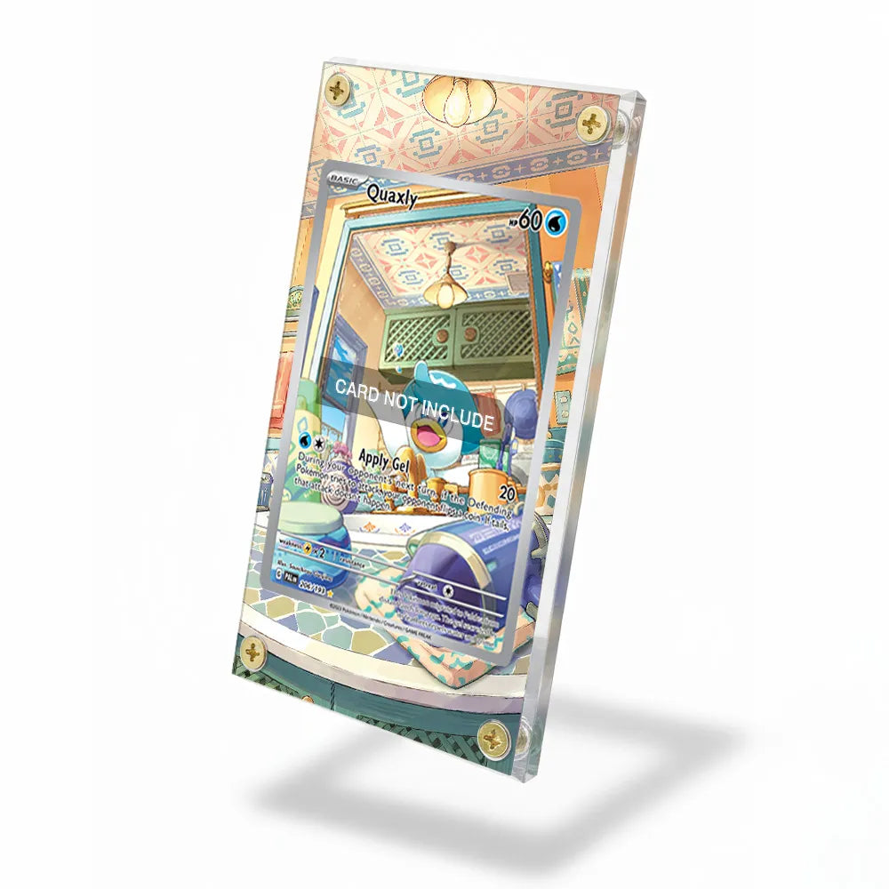 Quaxly 206-193 IR AR Paldea Evolved Extended Art Display Cases - Screws Case - Side View