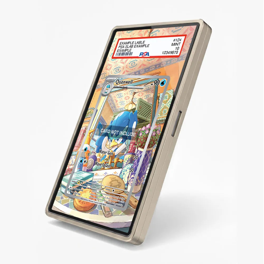 Quaxwell 207-193 IR AR Paldea Evolved Extended Art Display Cases - PSA Slab Case - Side View