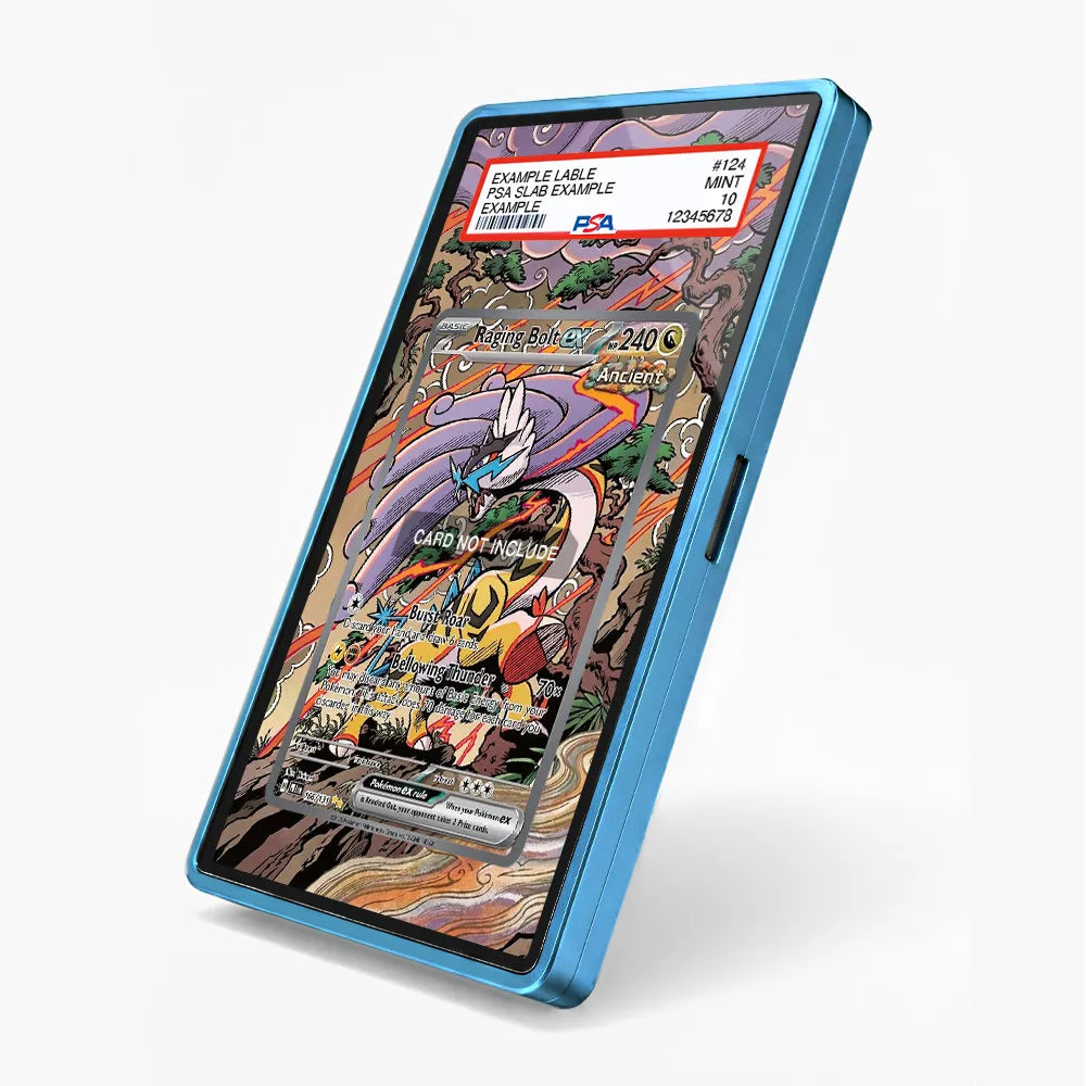 Raging Bolt ex 166-131 SIR PRE Extended Art Display Cases - PSA Slab Case - Side View