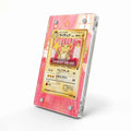 Raichu 026-SM-P Japanese Promo Pokemon Cards Custom Art Display Cases - Magnetic Case - Side View