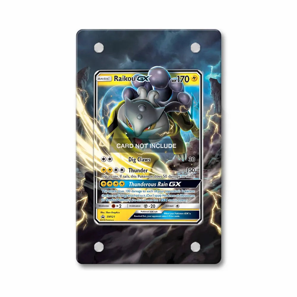 Raikou GX SM121 Promo SM Promos Extended Art Display Cases - PSA Slab Case - Front View