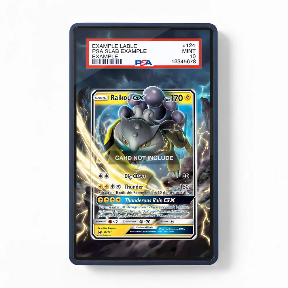 Raikou GX SM121 Promo SM Promos Extended Art Display Cases - PSA Slab Case - Front View