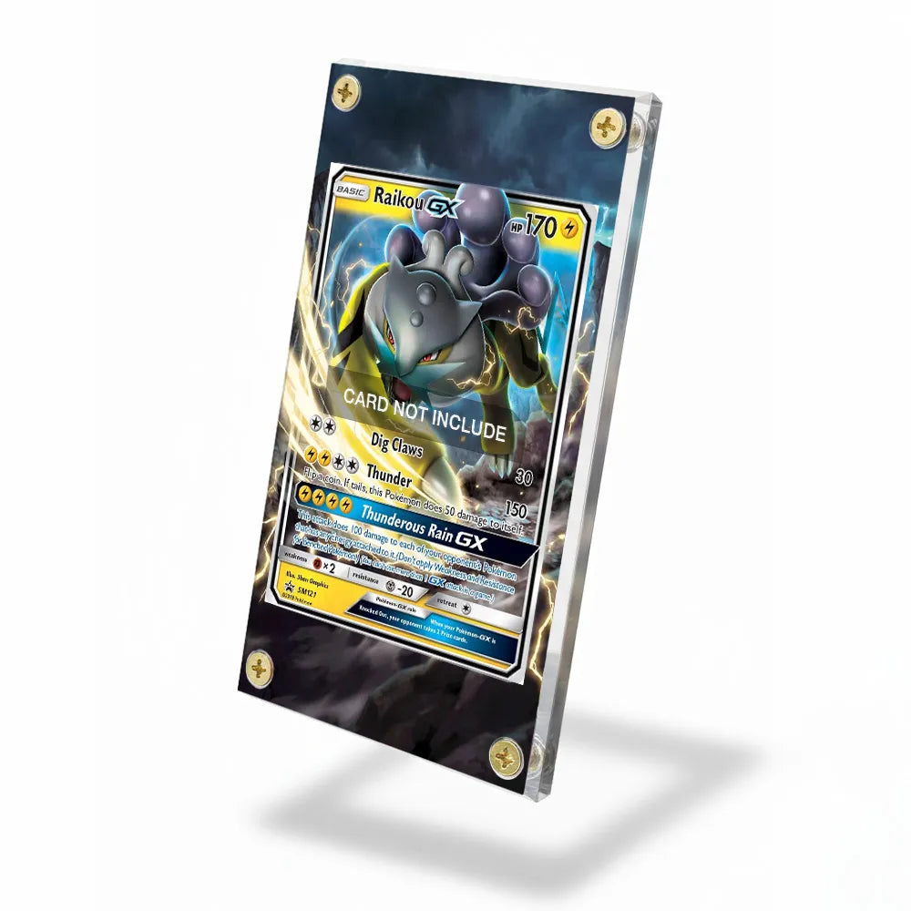 Raikou GX SM121 Promo SM Promos Extended Art Display Cases - Screws Case - Side View
