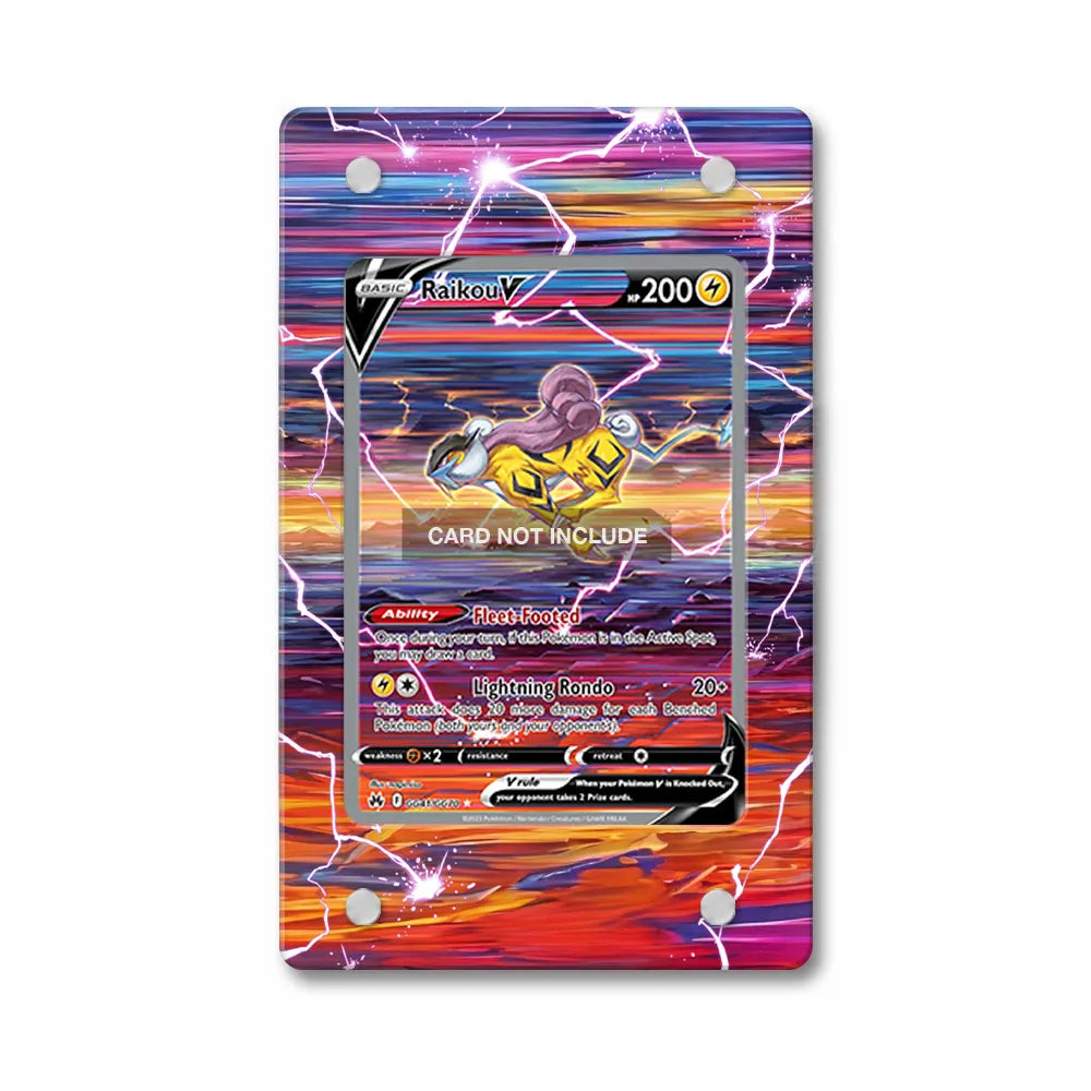 Raikou V GG41 SAR SIR Crown Zenith Extended Art Display Cases - PSA Slab Case - Front View