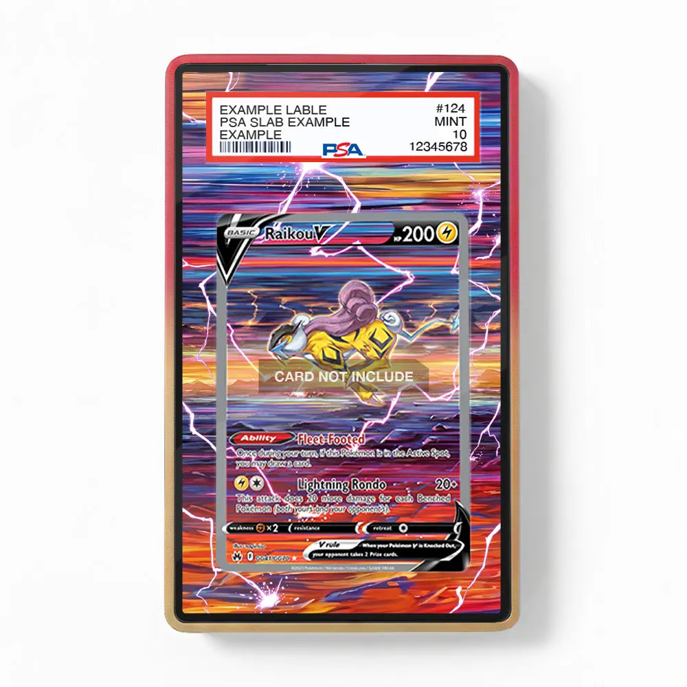 Raikou V GG41 SAR SIR Crown Zenith Extended Art Display Cases - PSA Slab Case - Front View